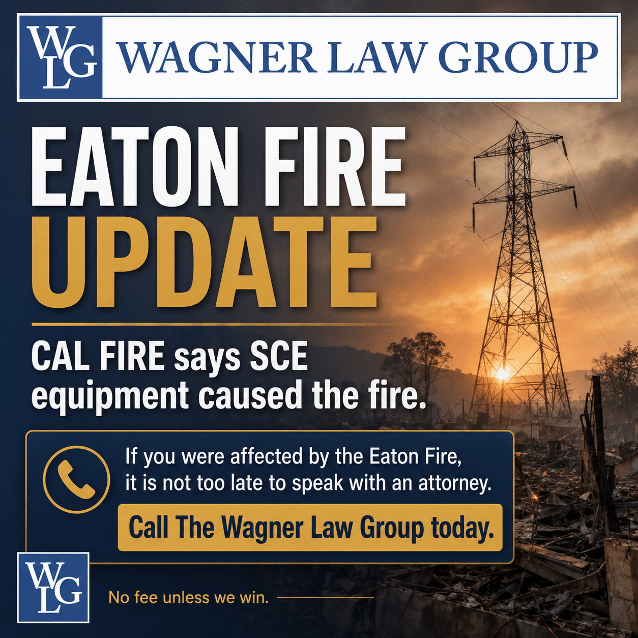 image of a power line - The Wagner Law Group